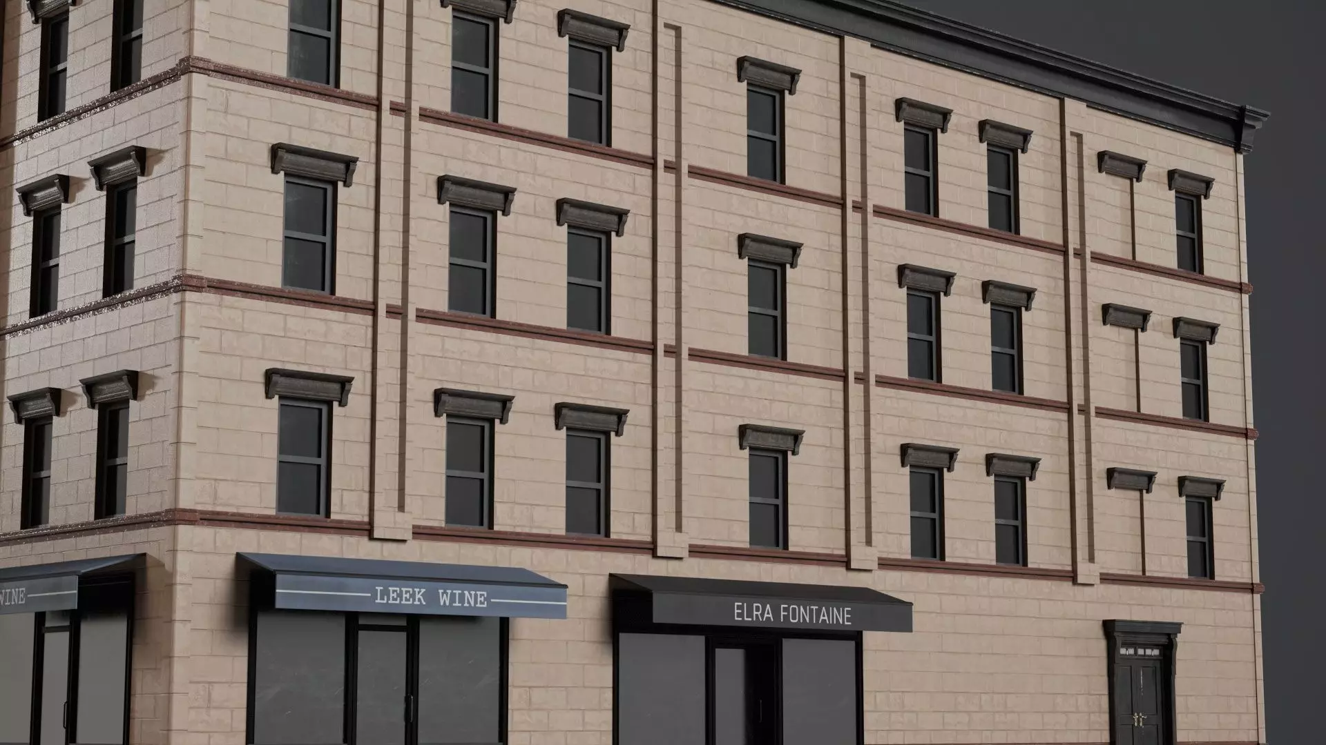 Game Ready Apartment Building Pack V1 Low-poly 3D model_6