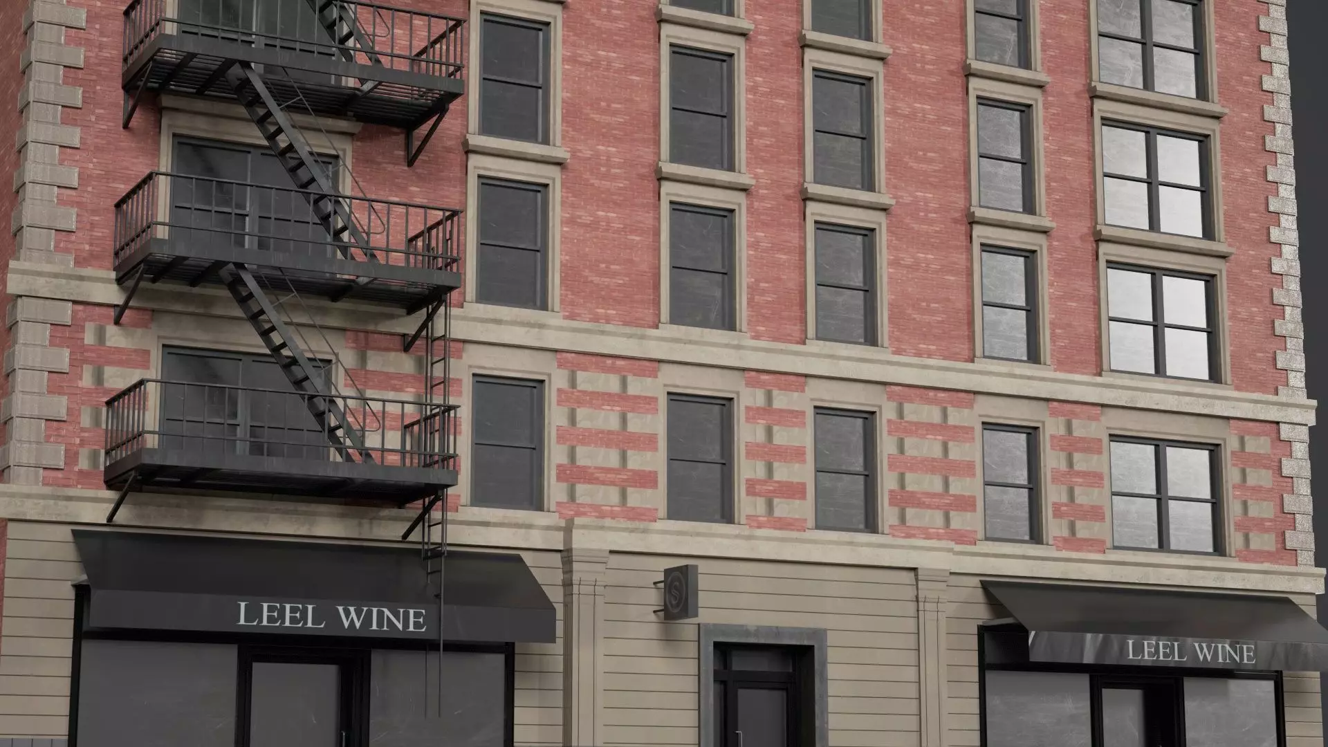 Game Ready Apartment Building Pack V1 Low-poly 3D model_20