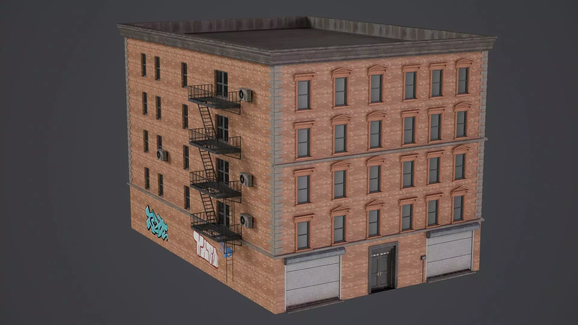Game Ready Apartment Building Pack V1 Low-poly 3D model_10