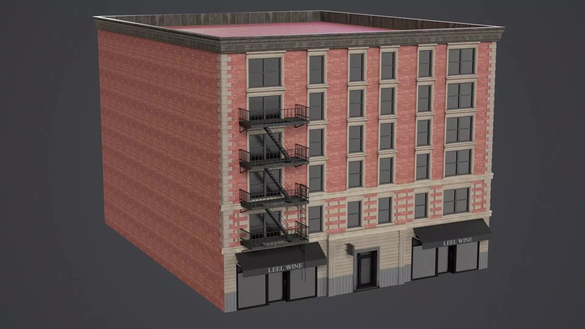 Game Ready Apartment Building Pack V1 Low-poly 3D model_19