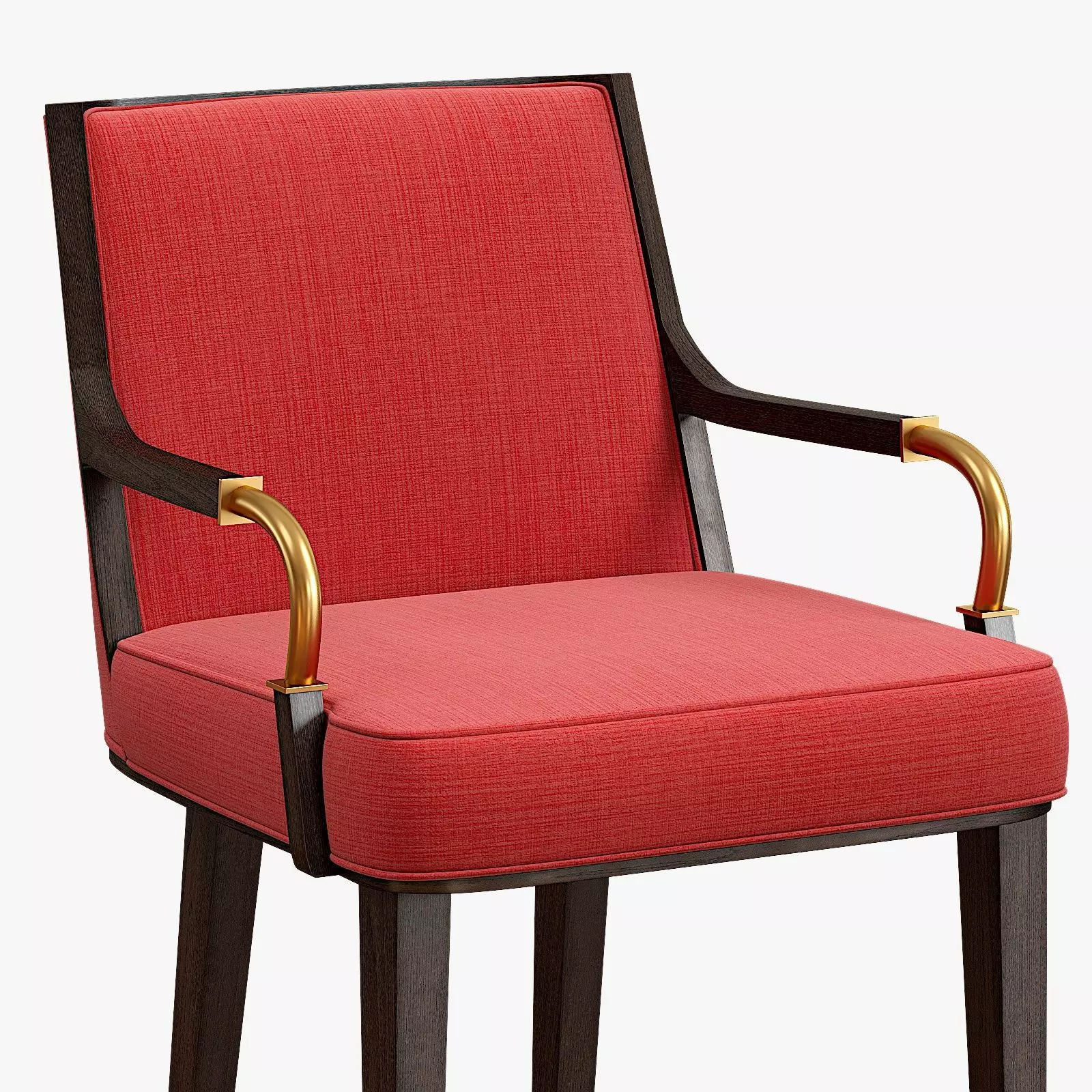 Yves Bar Stool Low-poly 3D model_1