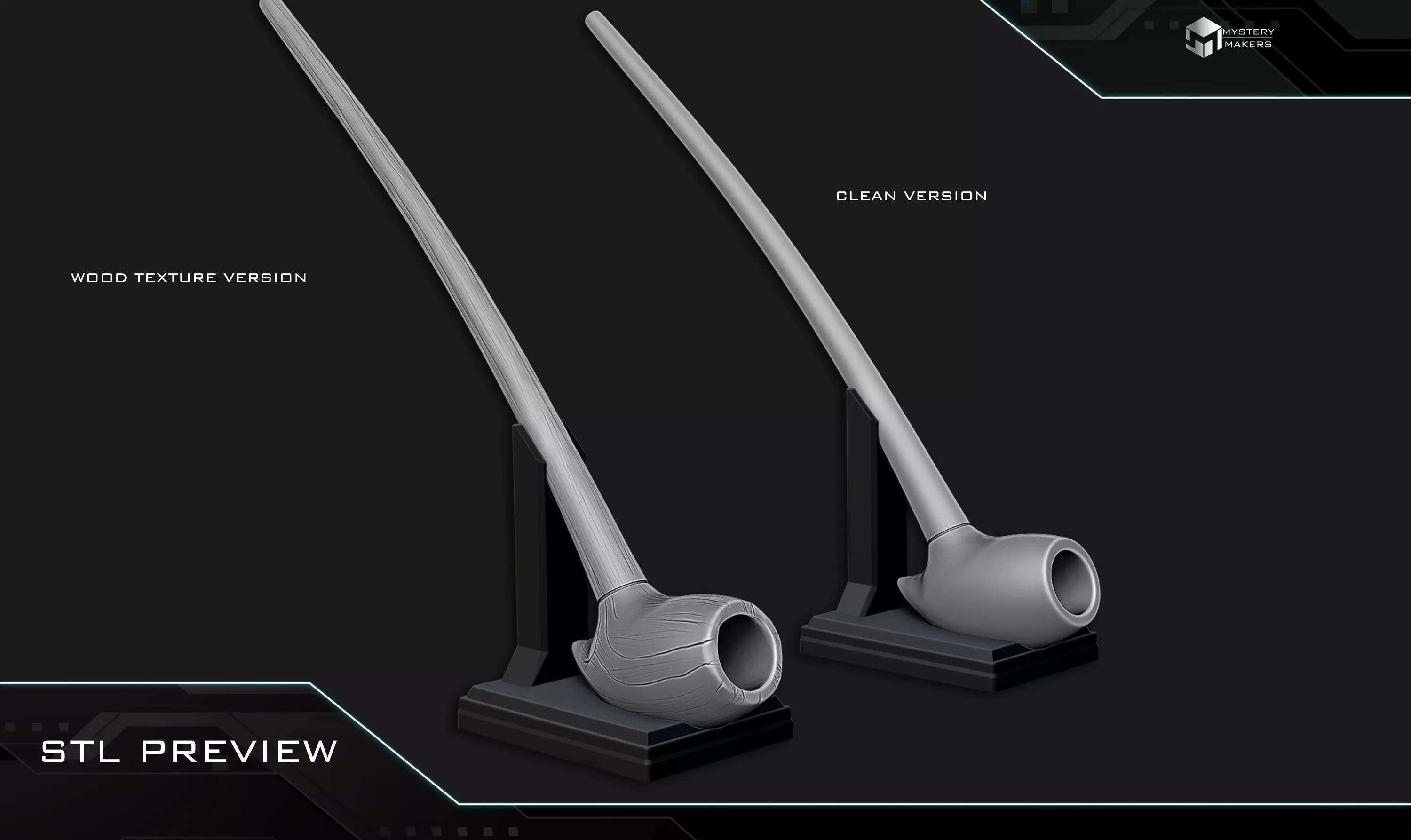 Saruman smoking pipe 3D print model_1