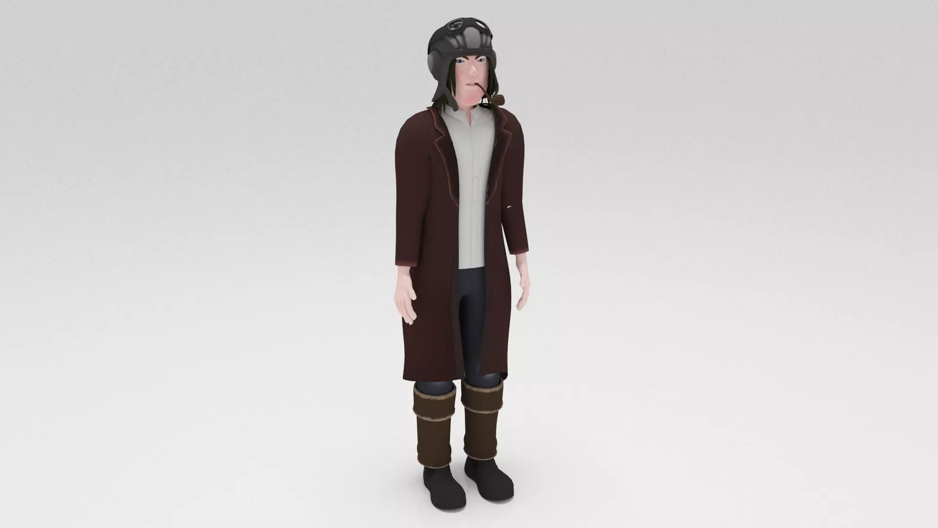Character  pack Man 02  Rigged  Low-poly 3D model_7