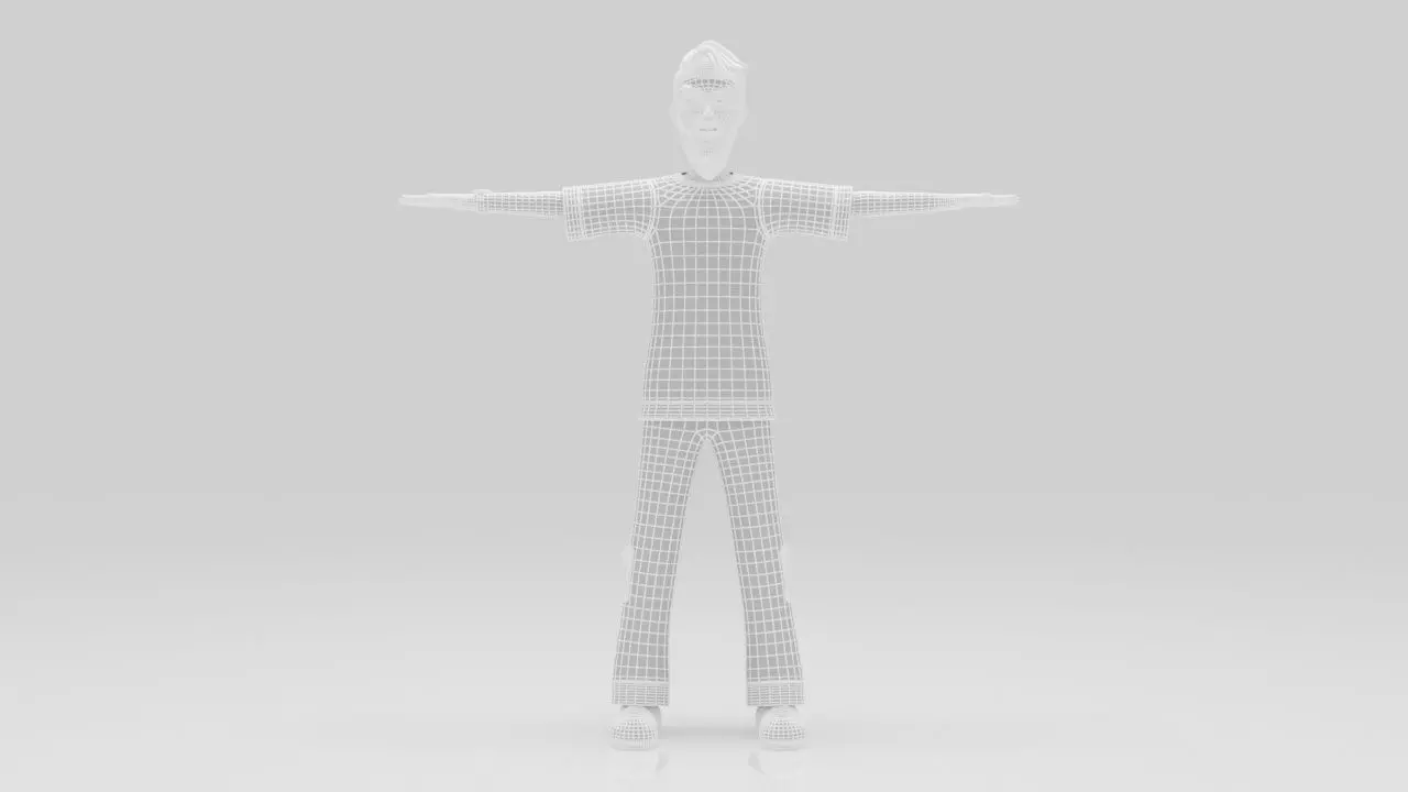 Character  pack Man 02  Rigged  Low-poly 3D model_14