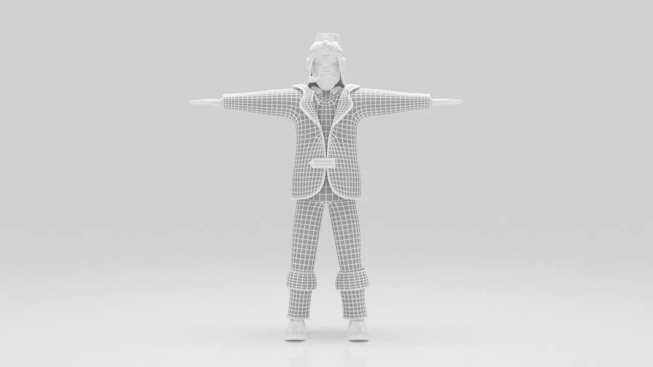 Character  pack Man 02  Rigged  Low-poly 3D model_10