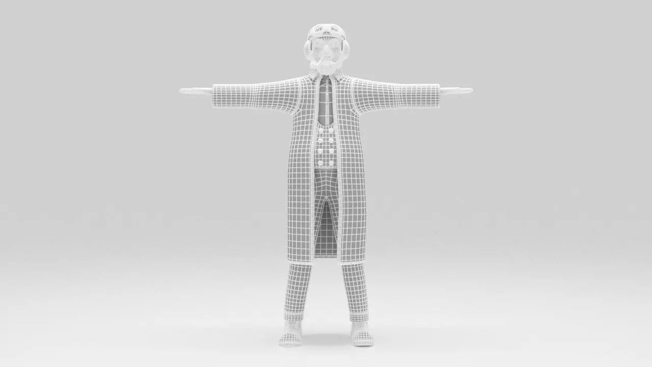 Character  pack Man 02  Rigged  Low-poly 3D model_12