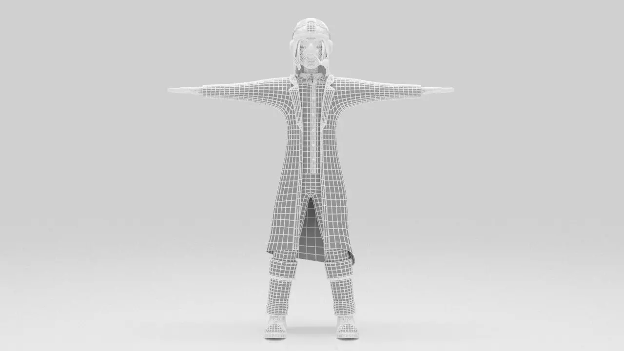 Character  pack Man 02  Rigged  Low-poly 3D model_8