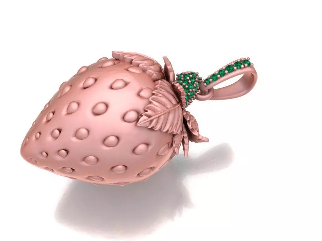 Strawberry 3D print model_2