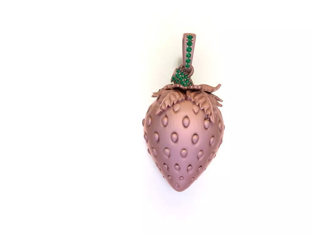 Strawberry 3D print model_4