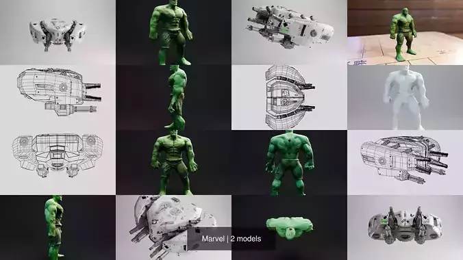 Marvel 3D Model Collection