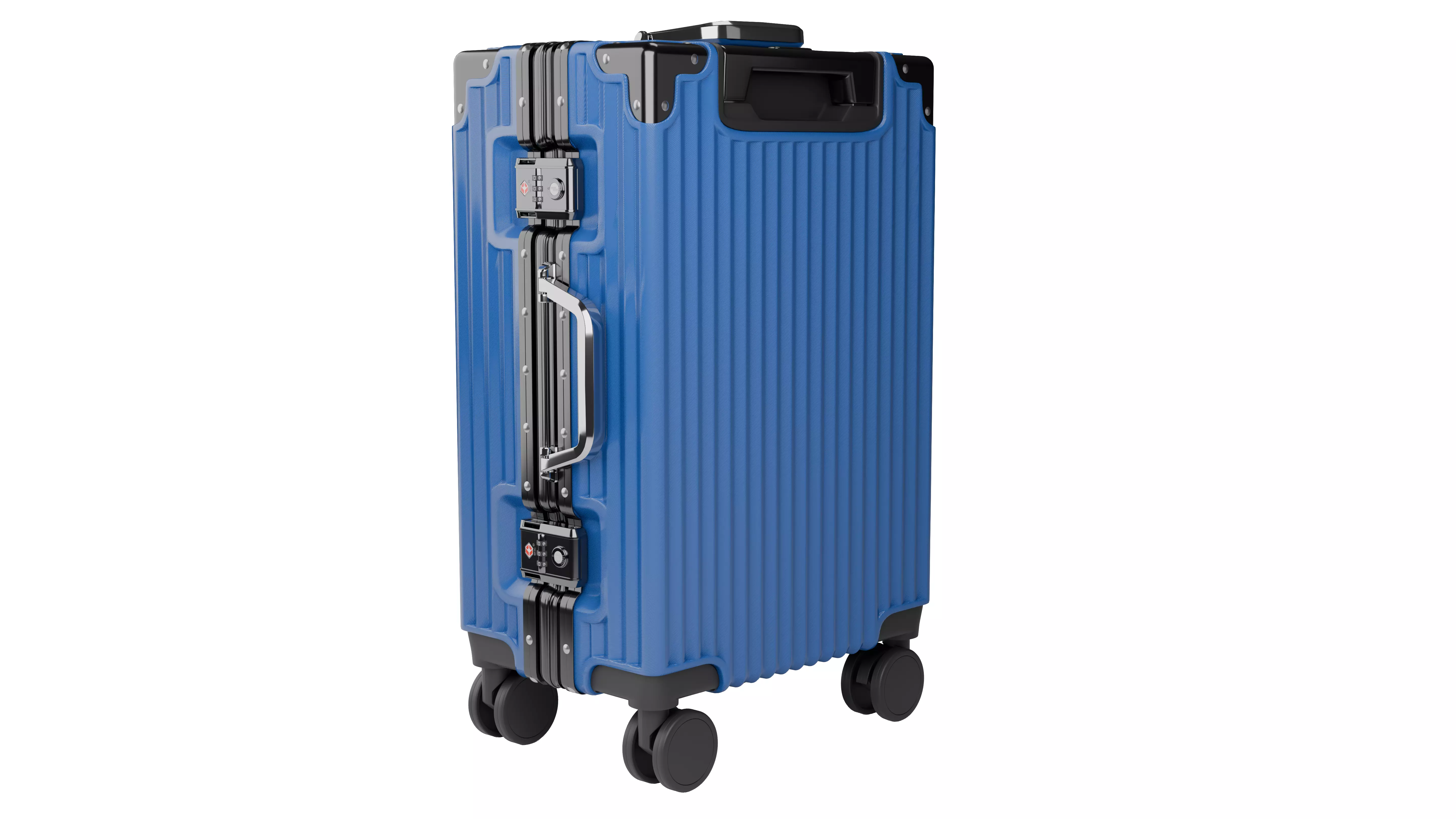 Suitcase Low-poly 3D model_8