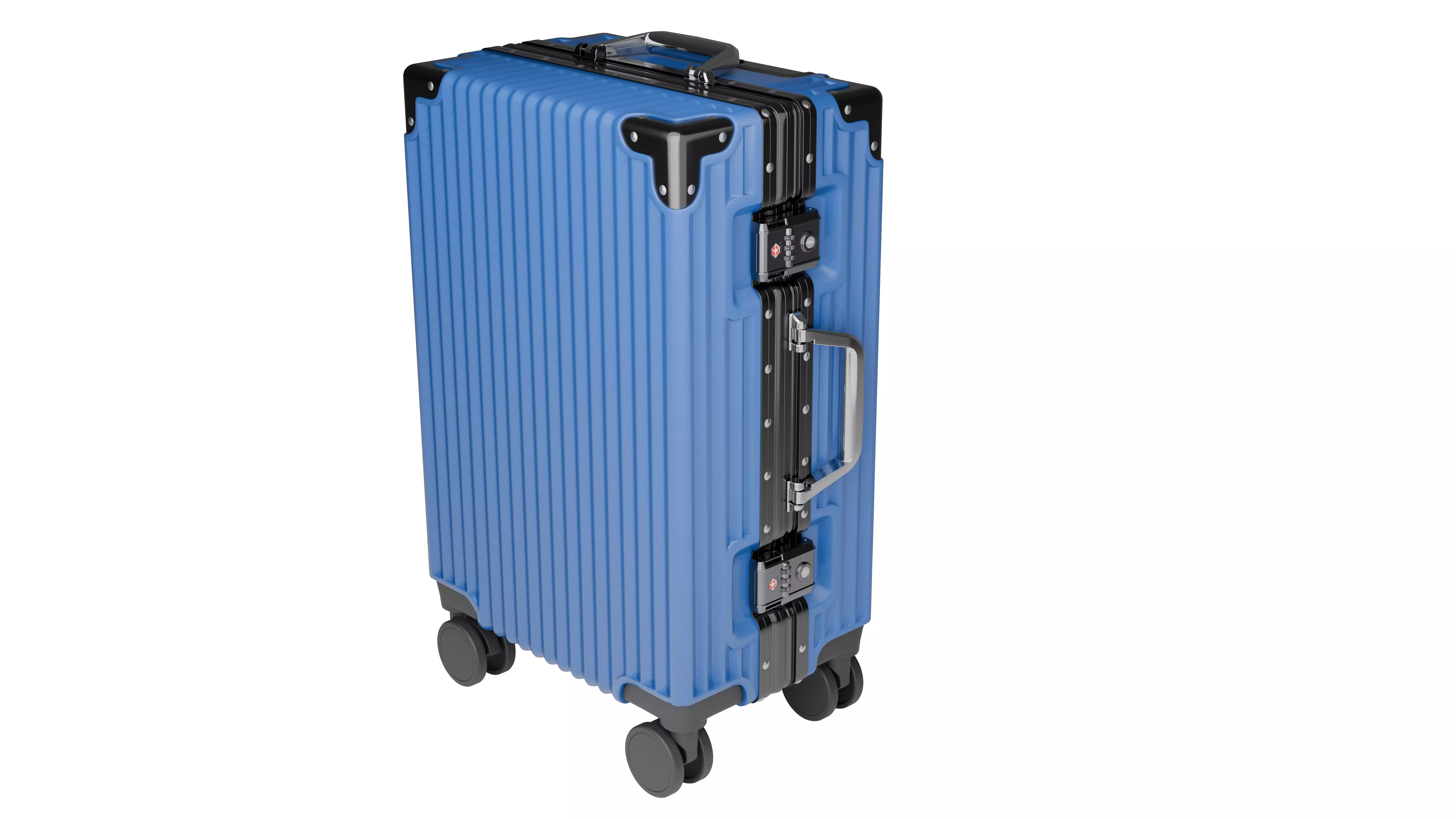 Suitcase Low-poly 3D model_2