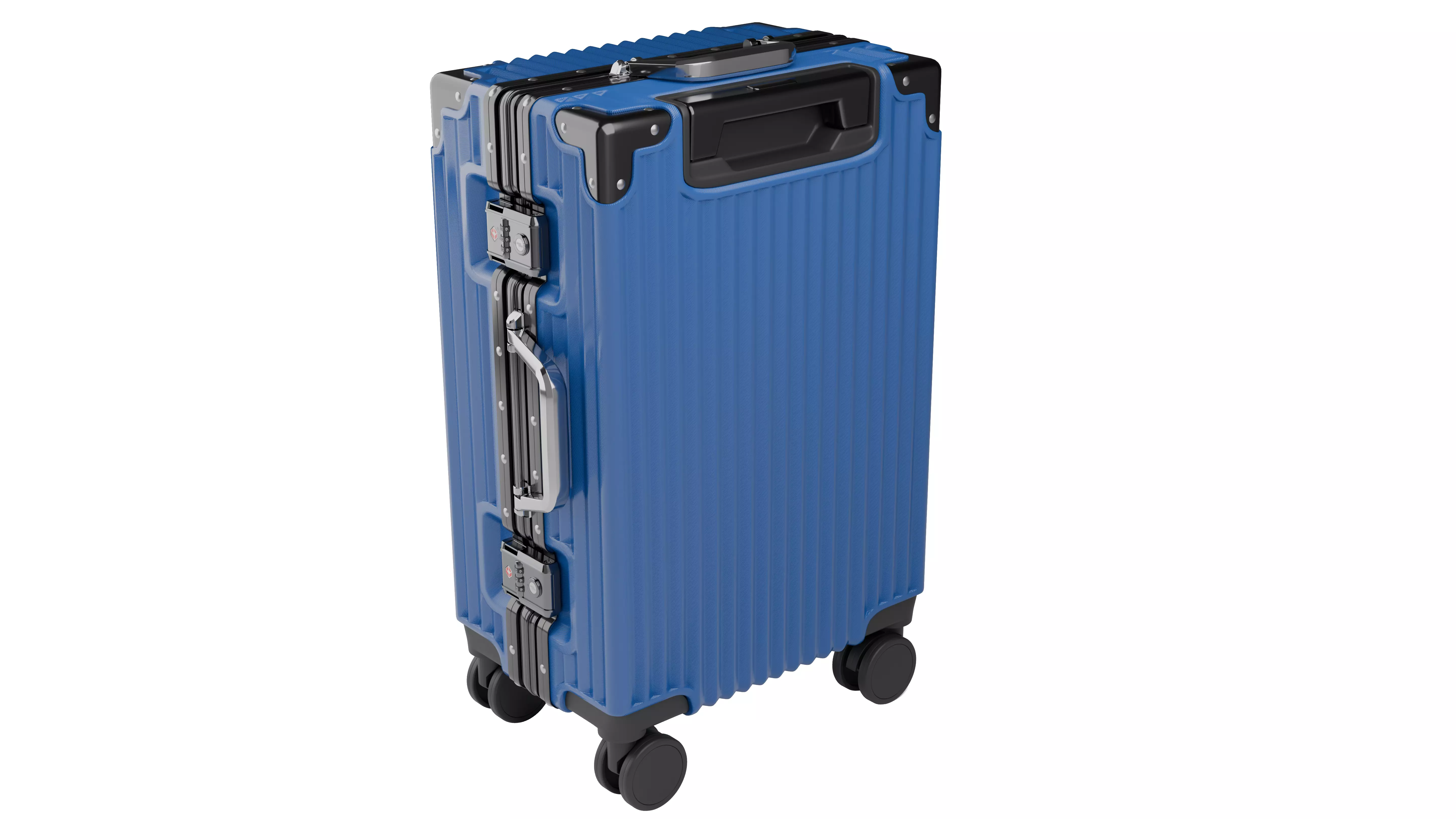 Suitcase Low-poly 3D model_4