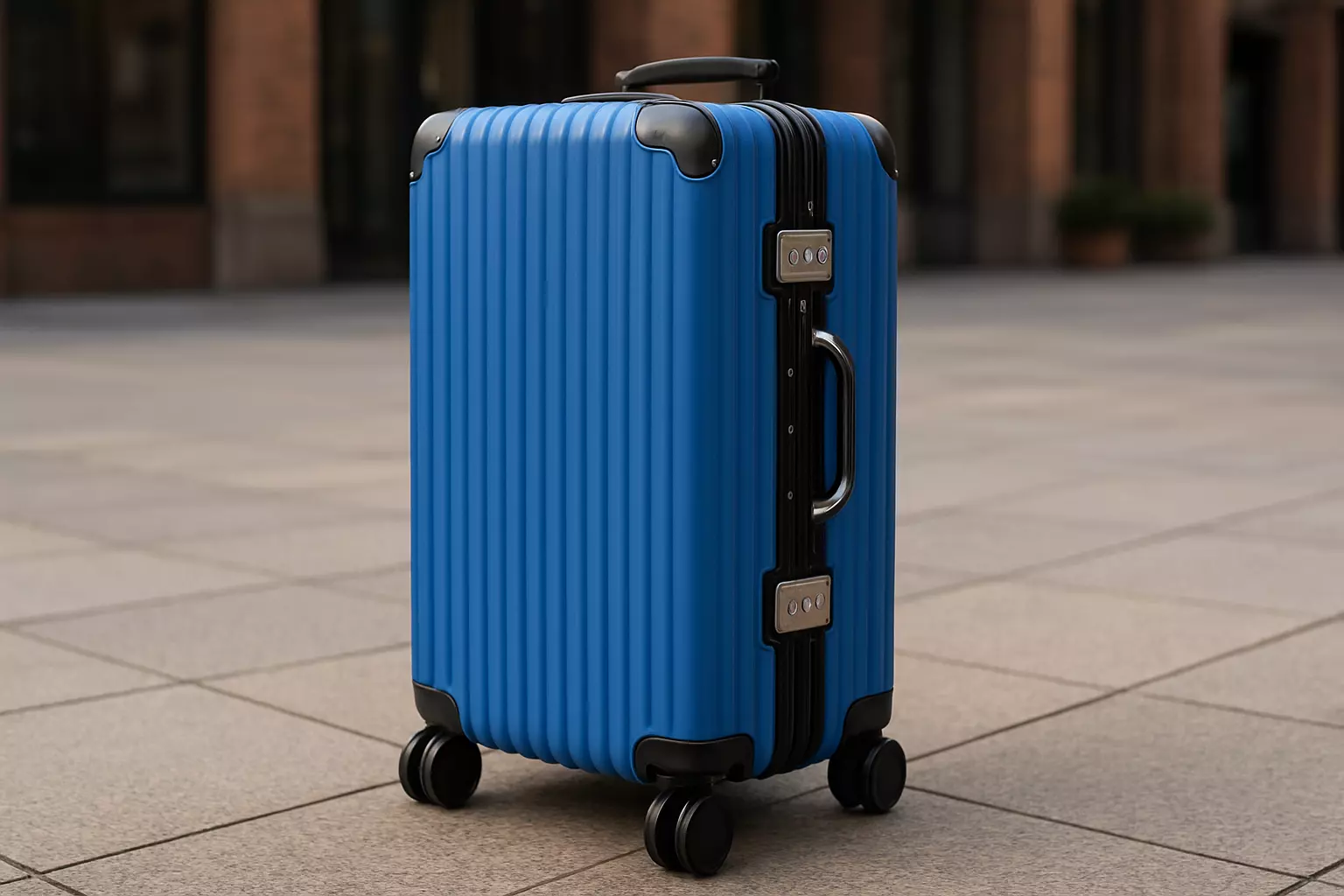 Suitcase Low-poly 3D model_0