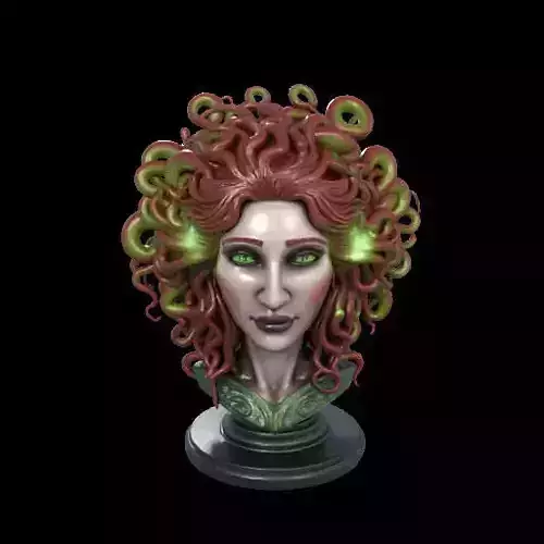 2162  Medusa Gorgon Head 3D Model  magic