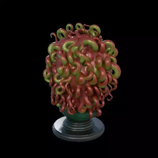 2162  Medusa Gorgon Head 3D Model  magic 3D print model_4