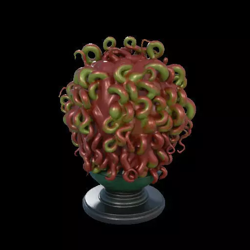 2162  Medusa Gorgon Head 3D Model  magic 3D print model_6