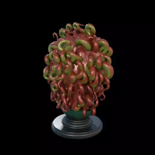 2162  Medusa Gorgon Head 3D Model  magic 3D print model_3