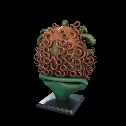 2163  Medusa Gorgon Head 3D Model  magic 3D print model_5