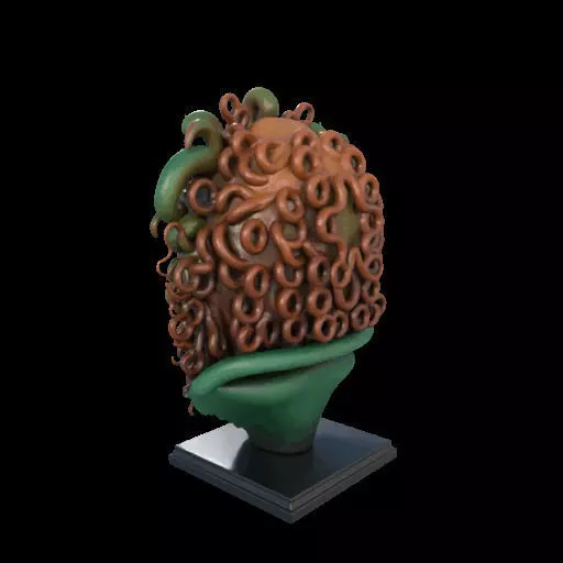 2163  Medusa Gorgon Head 3D Model  magic 3D print model_11