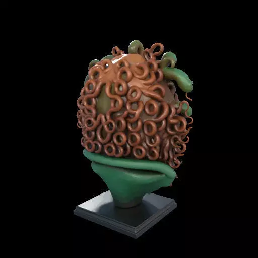 2163  Medusa Gorgon Head 3D Model  magic 3D print model_4