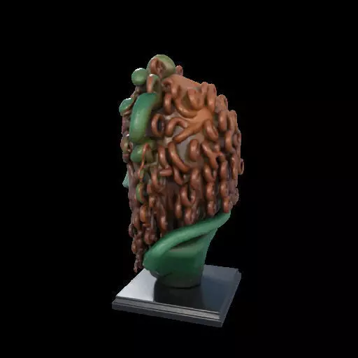 2163  Medusa Gorgon Head 3D Model  magic 3D print model_14