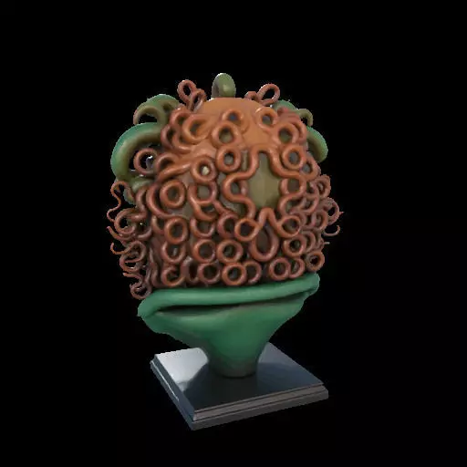 2163  Medusa Gorgon Head 3D Model  magic 3D print model_9
