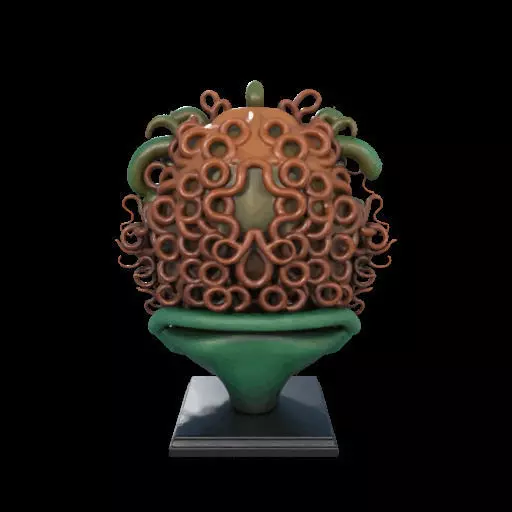 2163  Medusa Gorgon Head 3D Model  magic 3D print model_7