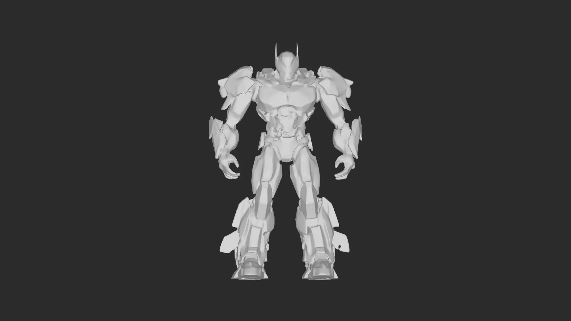 Futuristic Mech Warrior Robot 3D model_12
