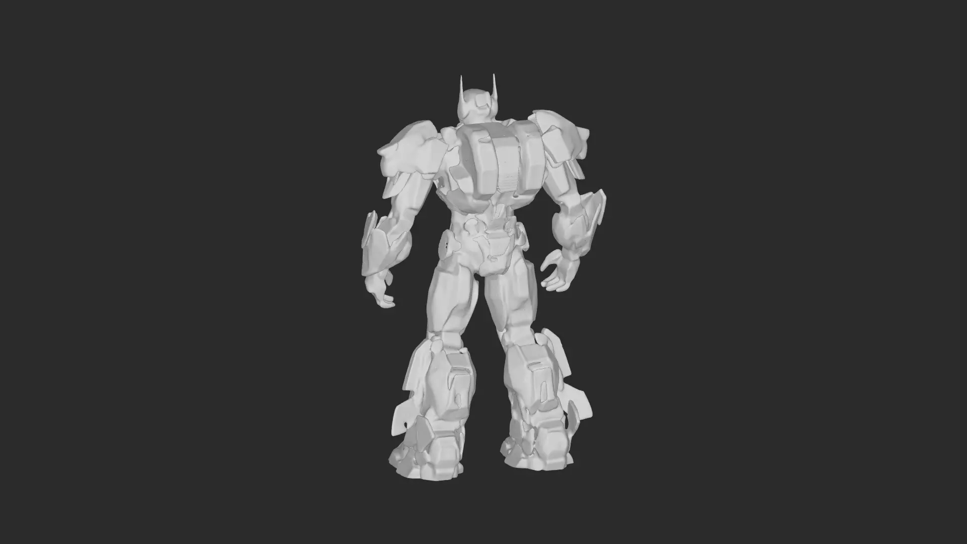 Futuristic Mech Warrior Robot 3D model_11