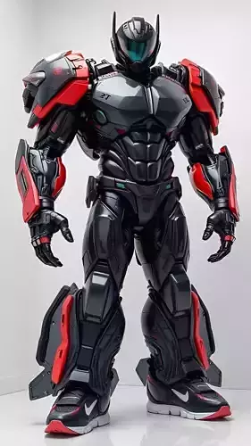 Futuristic Mech Warrior Robot