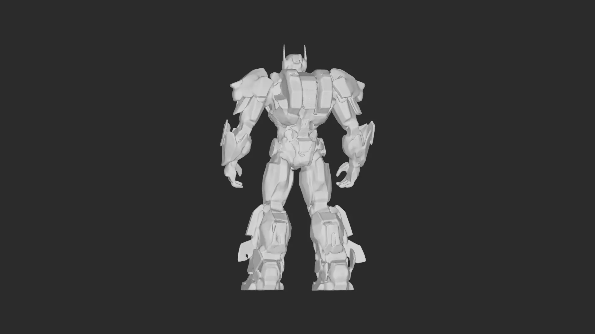 Futuristic Mech Warrior Robot 3D model_9