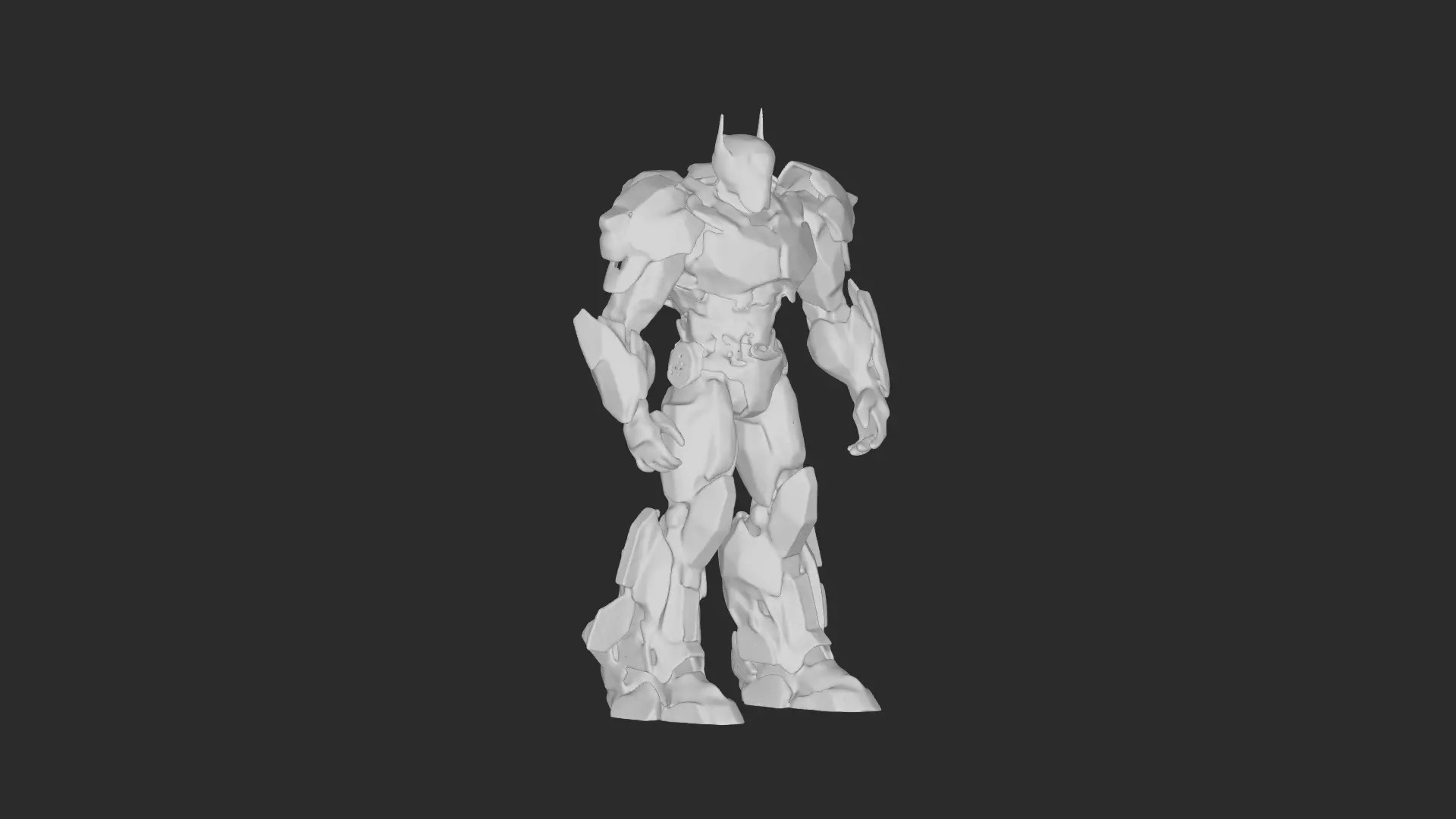 Futuristic Mech Warrior Robot 3D model_8