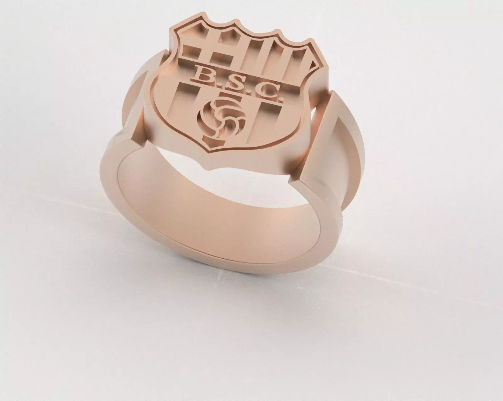 Barcelona Ring - Official BSC - soccer or futbol 3D print model_17