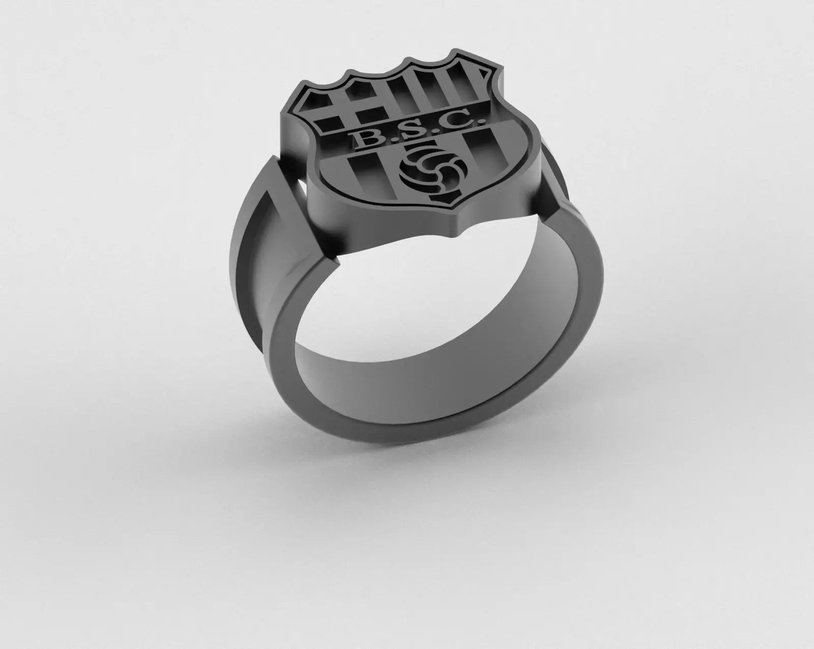 Barcelona Ring - Official BSC - soccer or futbol 3D print model_2
