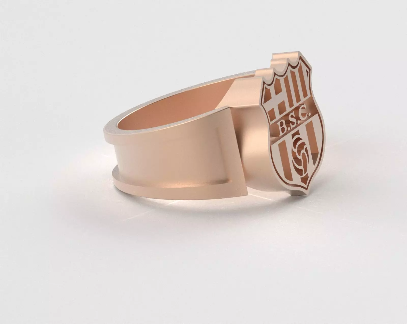 Barcelona Ring - Official BSC - soccer or futbol 3D print model_41