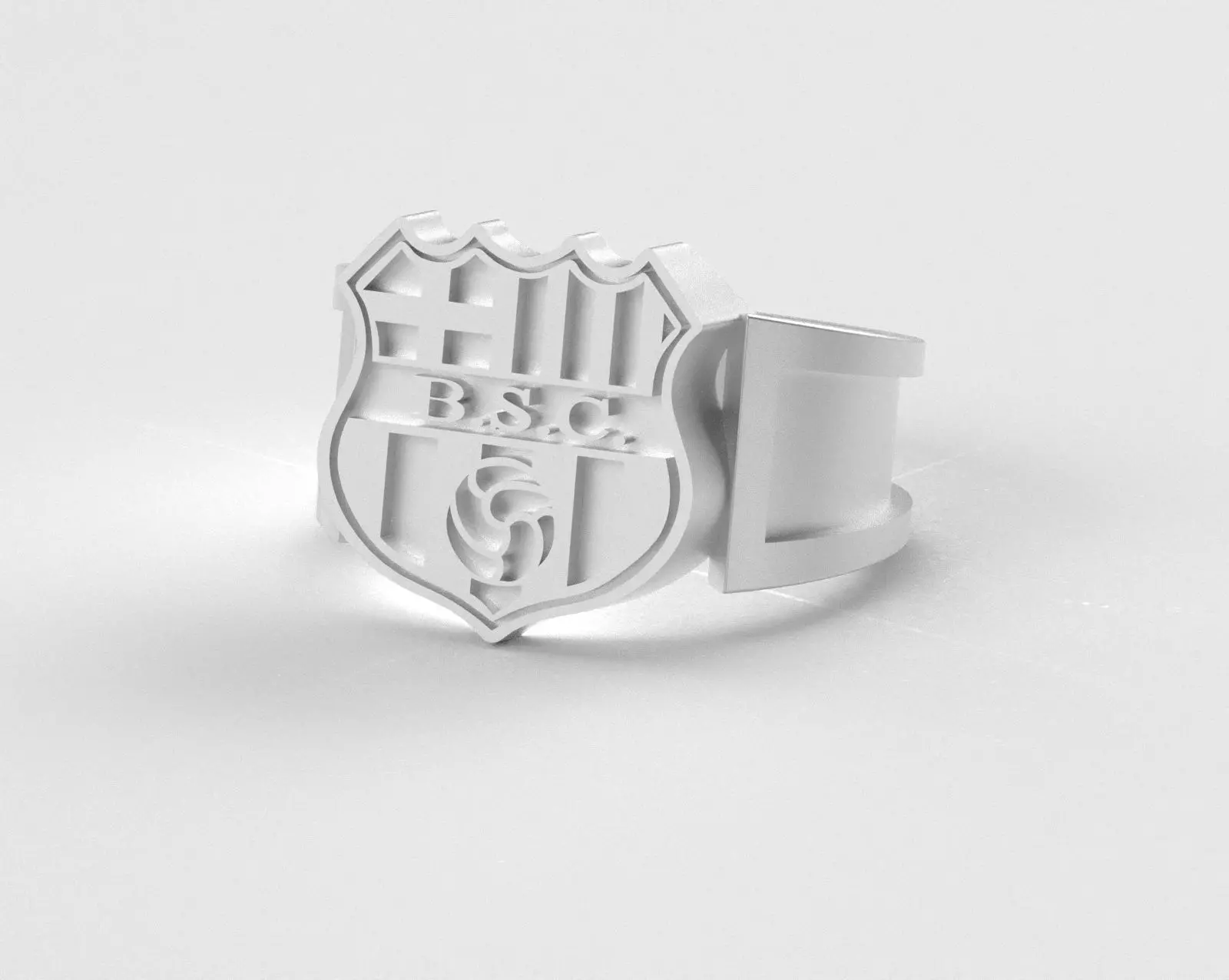 Barcelona Ring - Official BSC - soccer or futbol 3D print model_35