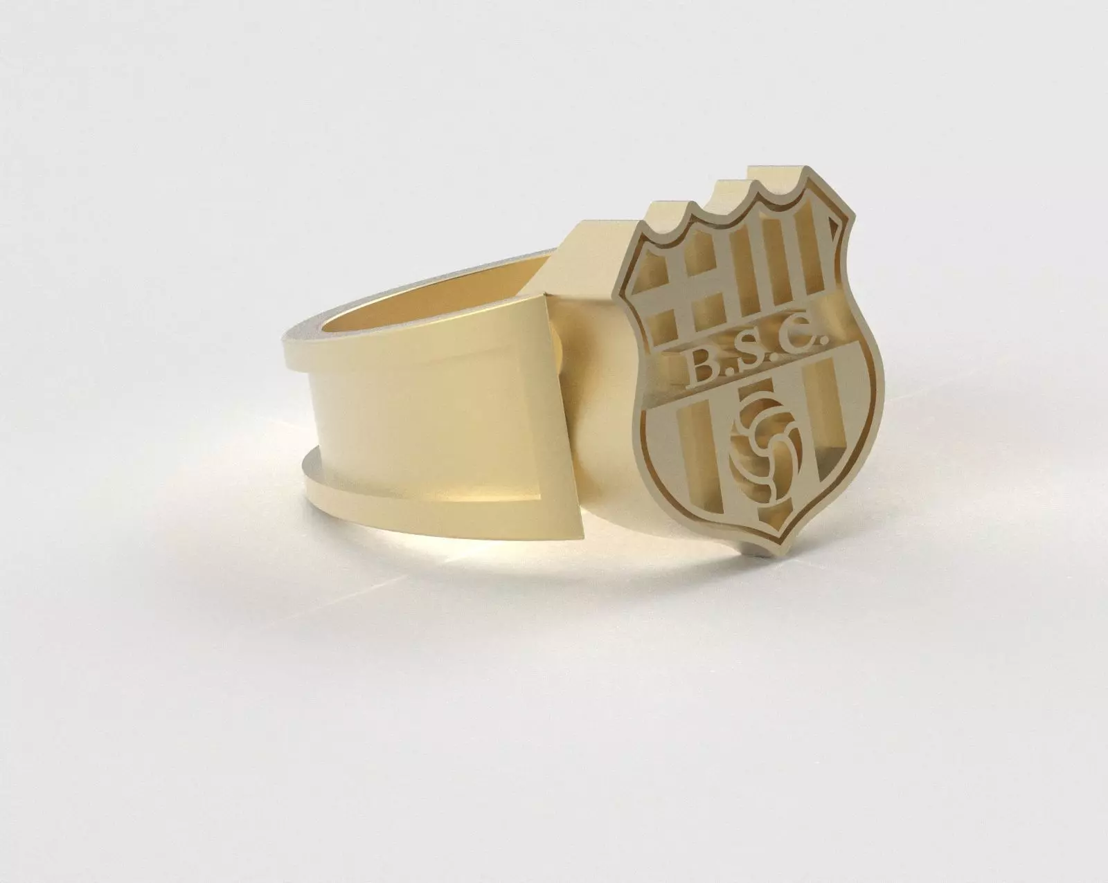 Barcelona Ring - Official BSC - soccer or futbol 3D print model_32