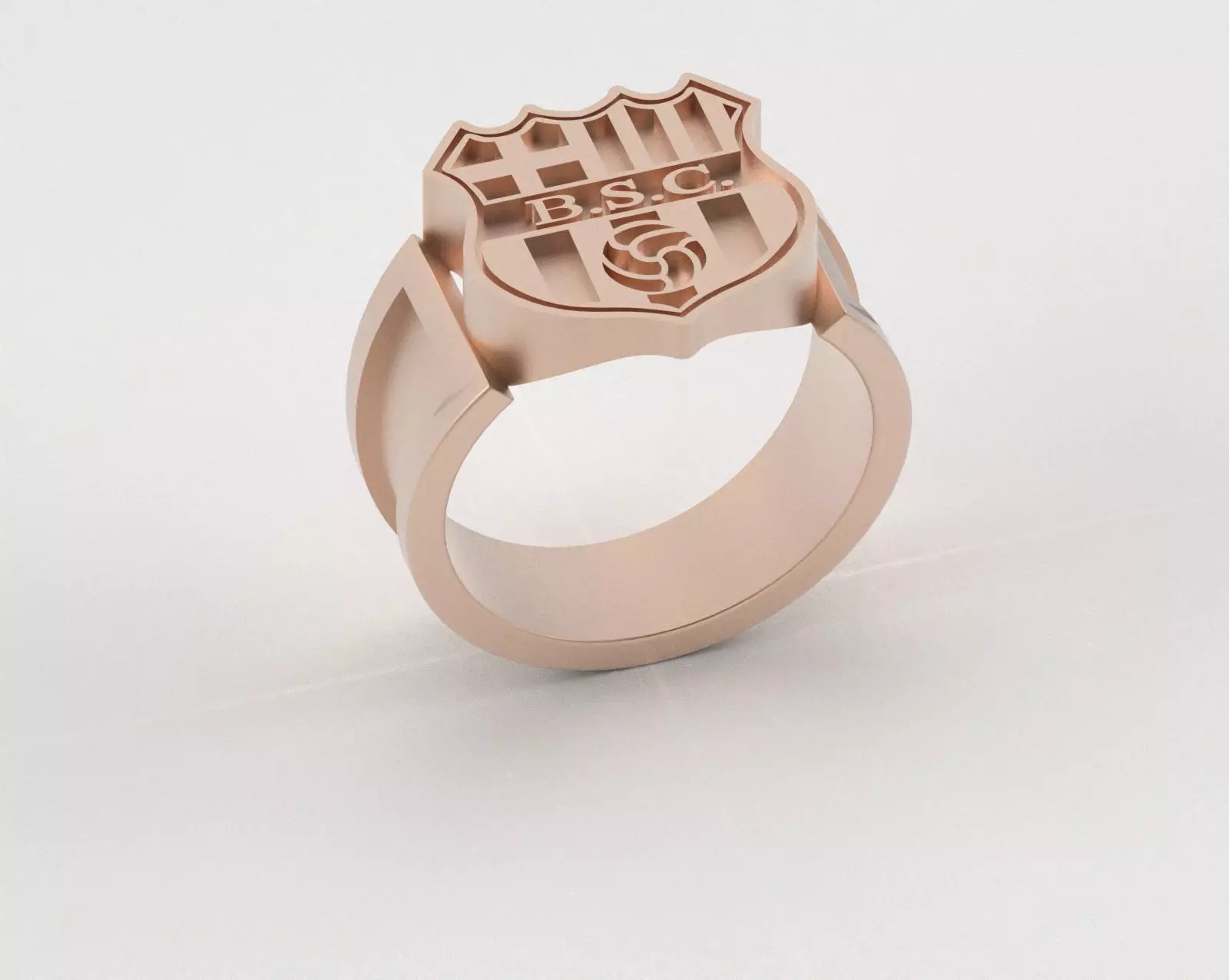 Barcelona Ring - Official BSC - soccer or futbol 3D print model_5