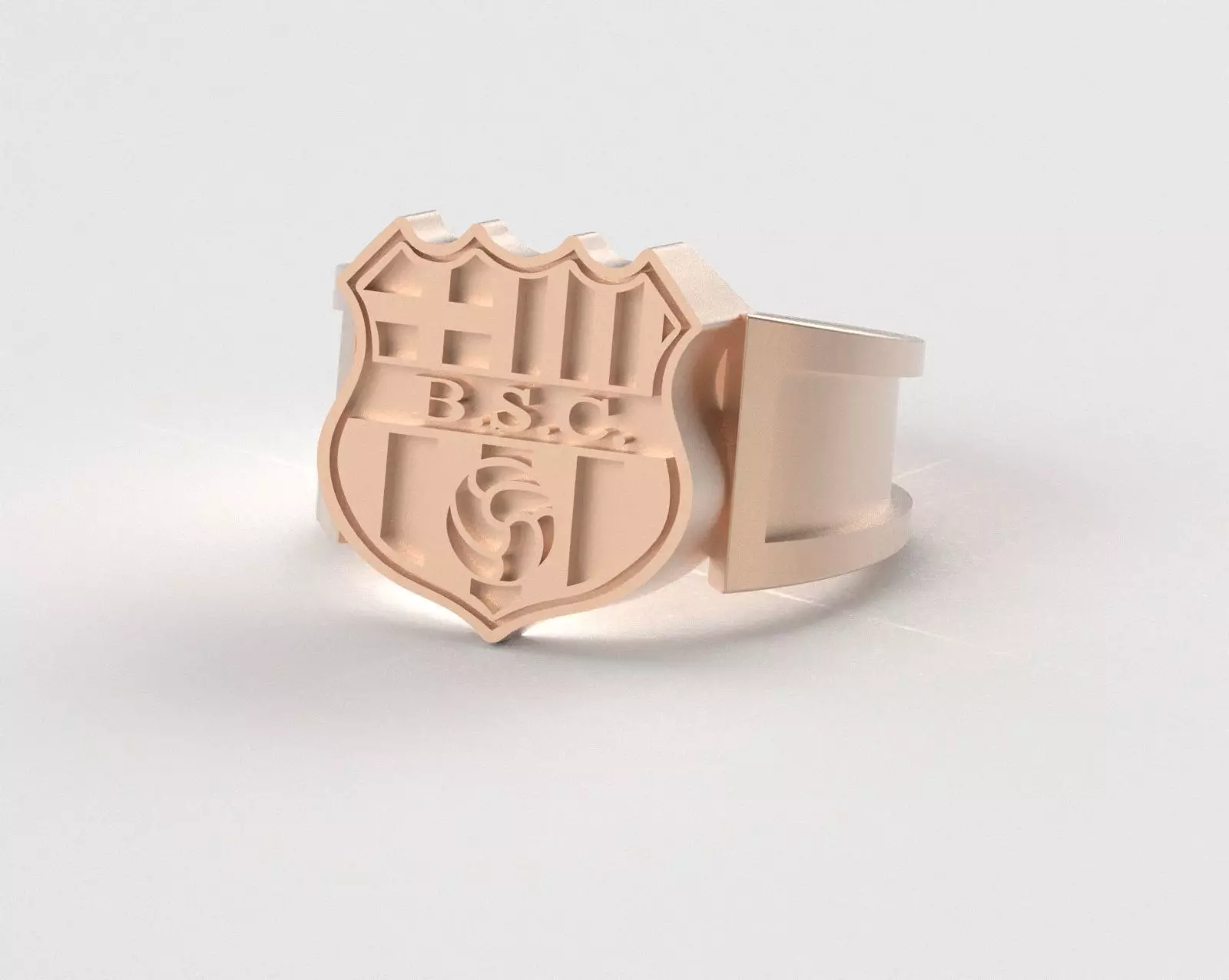 Barcelona Ring - Official BSC - soccer or futbol 3D print model_34