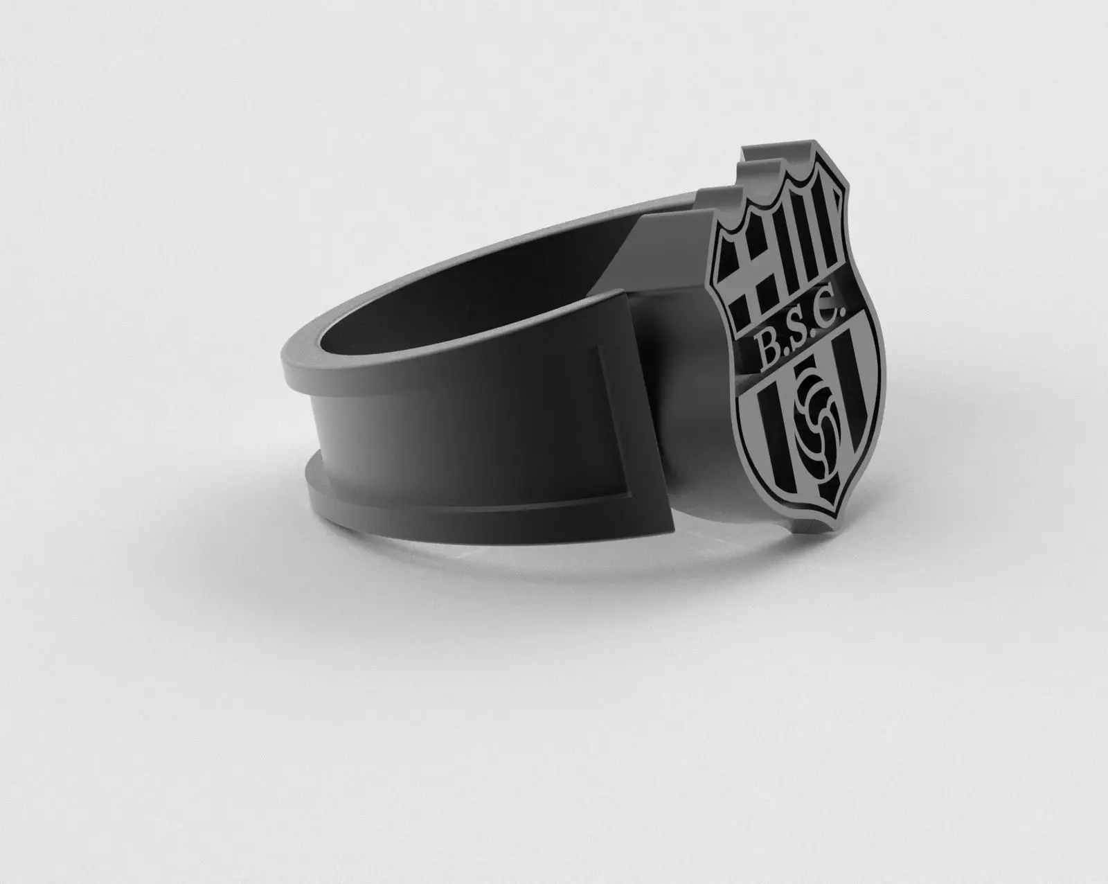 Barcelona Ring - Official BSC - soccer or futbol 3D print model_40