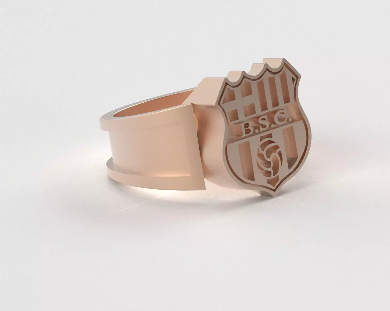 Barcelona Ring - Official BSC - soccer or futbol 3D print model_31