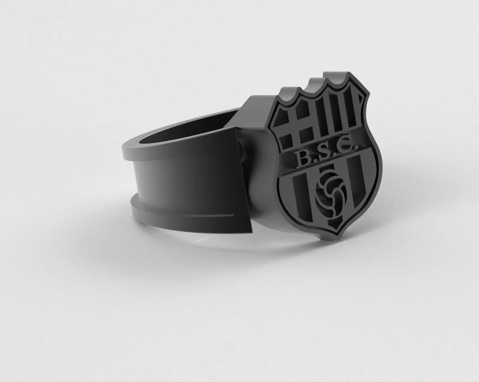 Barcelona Ring - Official BSC - soccer or futbol 3D print model_30