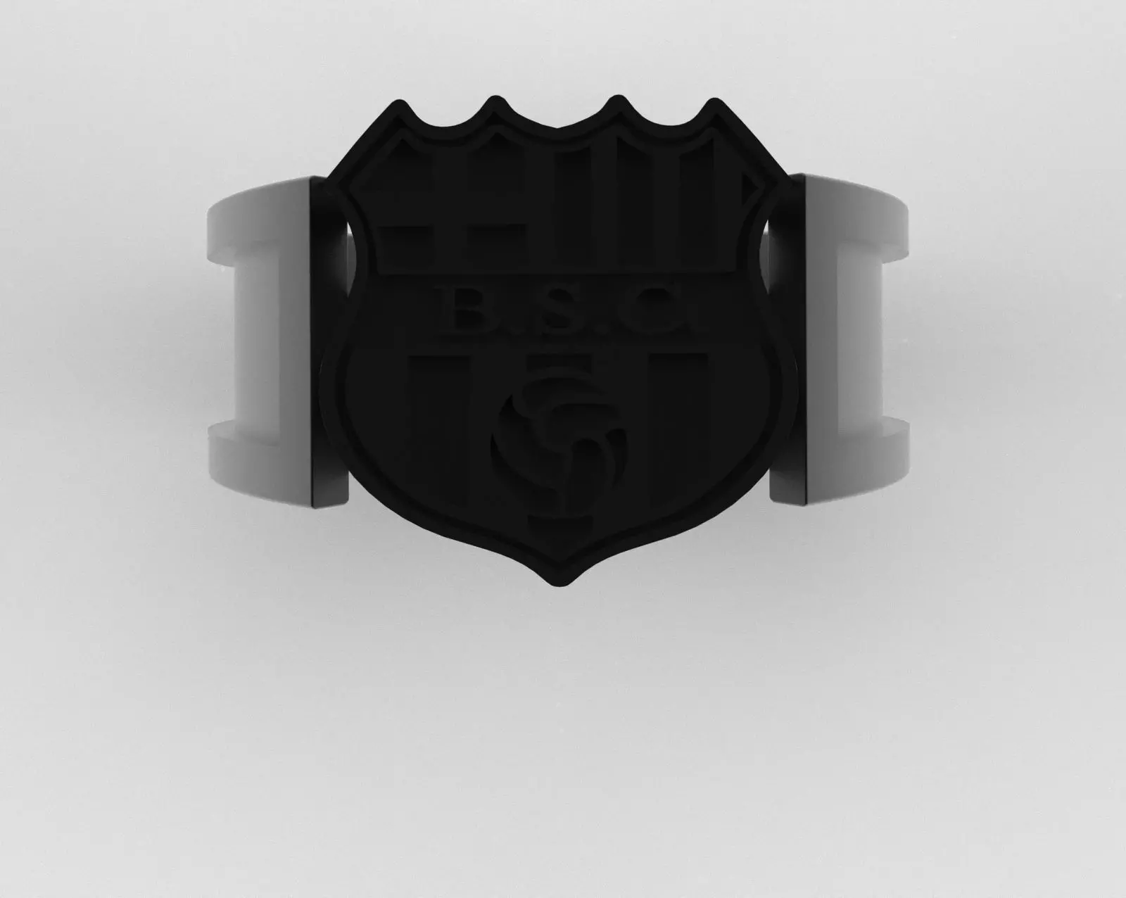 Barcelona Ring - Official BSC - soccer or futbol 3D print model_10