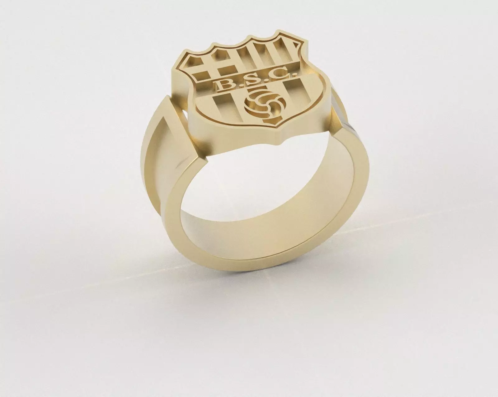 Barcelona Ring - Official BSC - soccer or futbol 3D print model_7