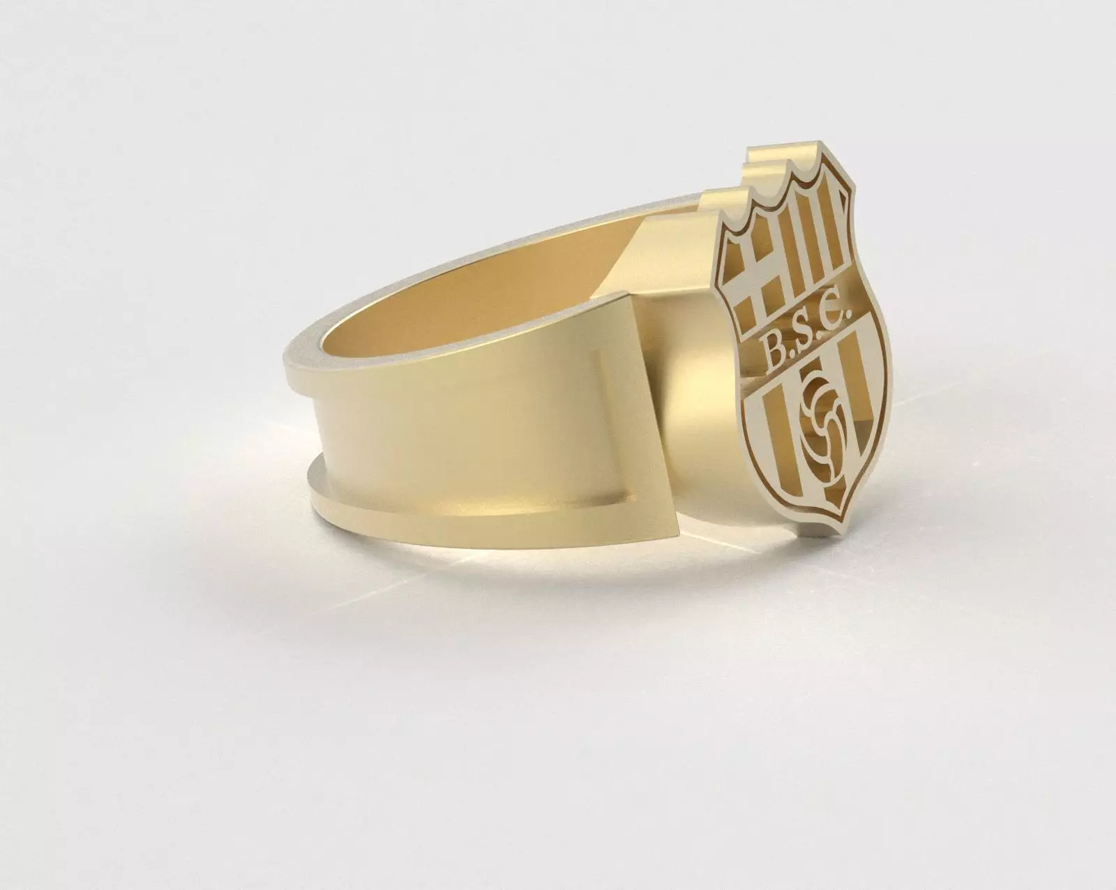 Barcelona Ring - Official BSC - soccer or futbol 3D print model_43