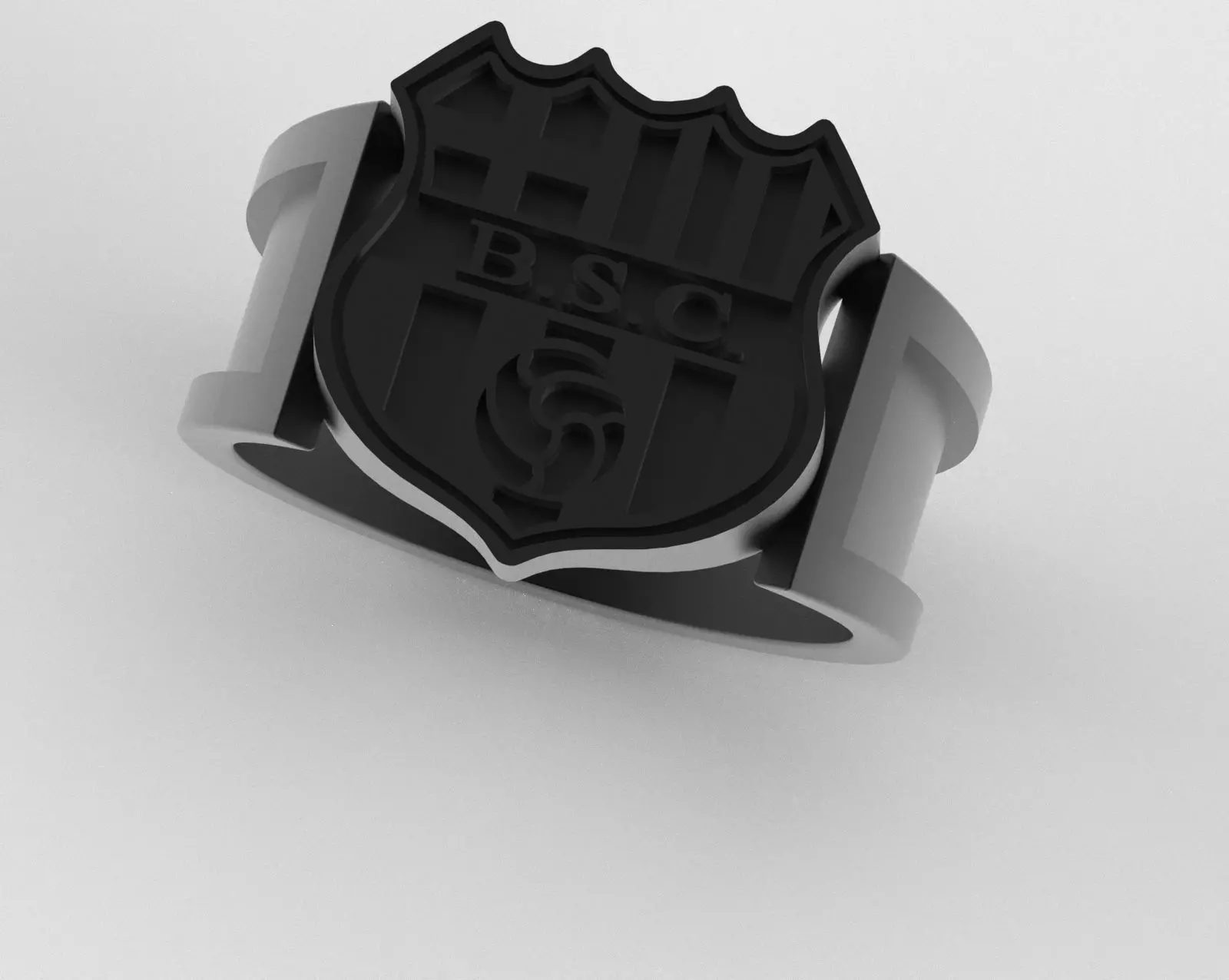 Barcelona Ring - Official BSC - soccer or futbol 3D print model_9