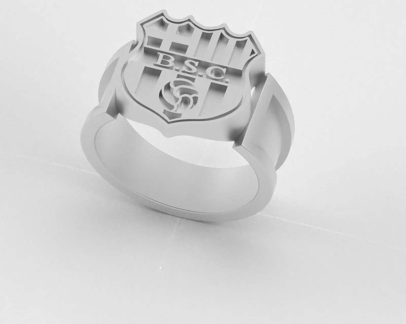 Barcelona Ring - Official BSC - soccer or futbol 3D print model_23