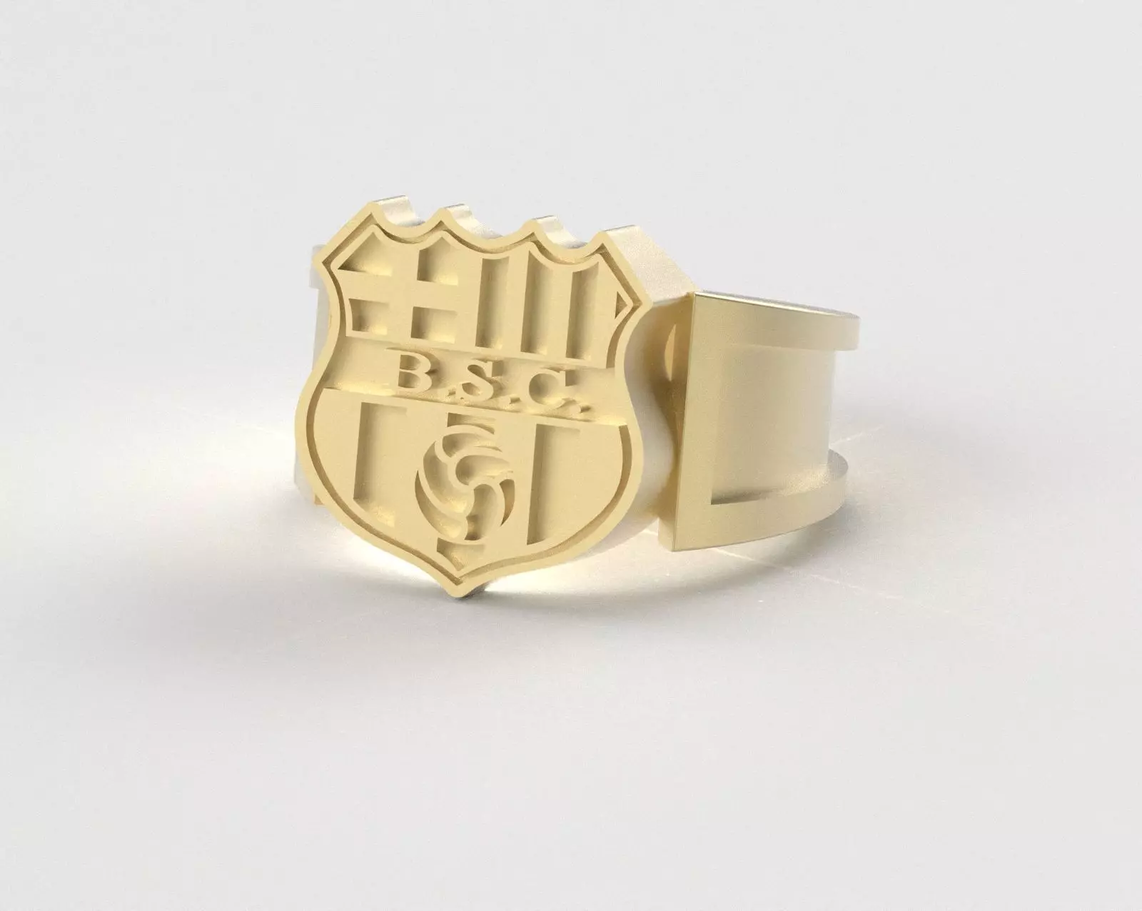 Barcelona Ring - Official BSC - soccer or futbol 3D print model_0