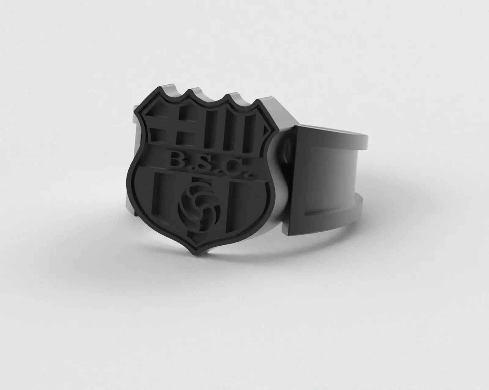 Barcelona Ring - Official BSC - soccer or futbol 3D print model_33